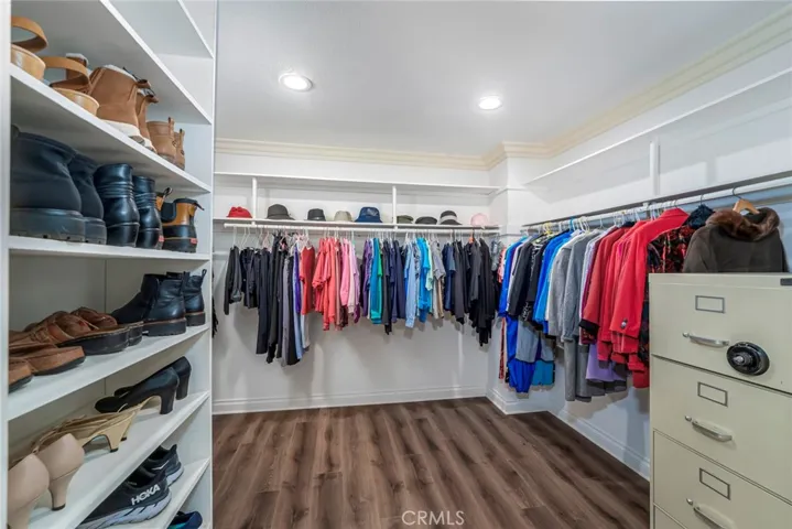 Very large walk-in closet