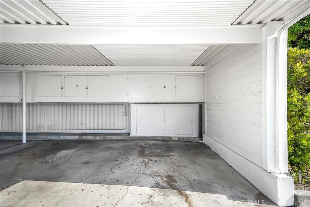 Upper and lower storage in the carport!