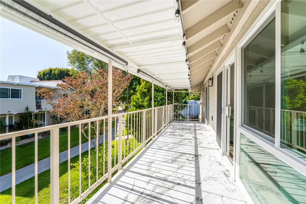 Tiled balcony