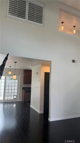 Soaring living-room ceiling