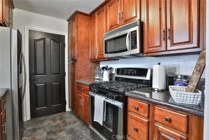 Galley kitchen nicely updated