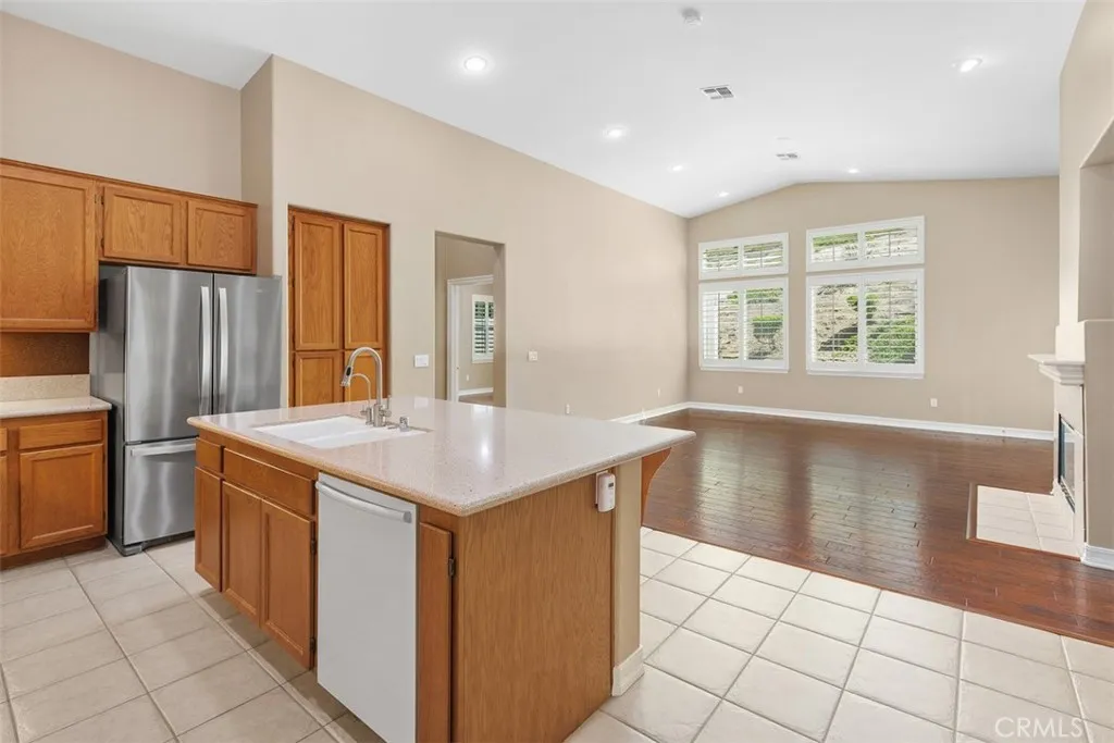 kitchen to family room