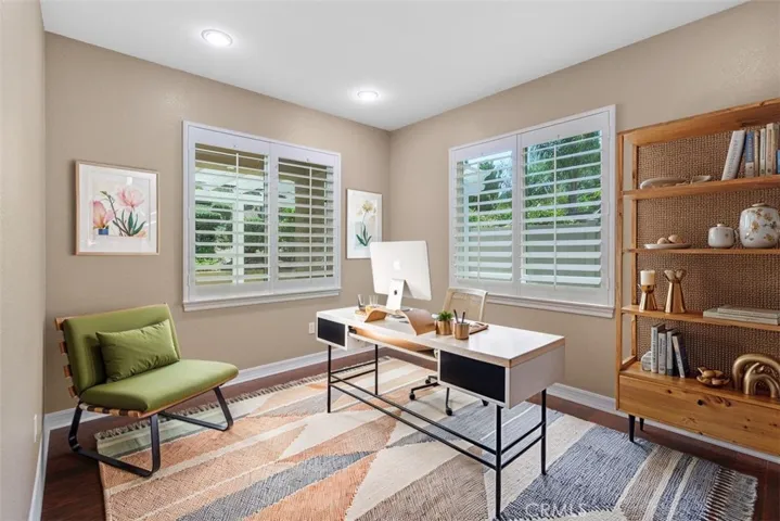 Bonus room virtually staged as office