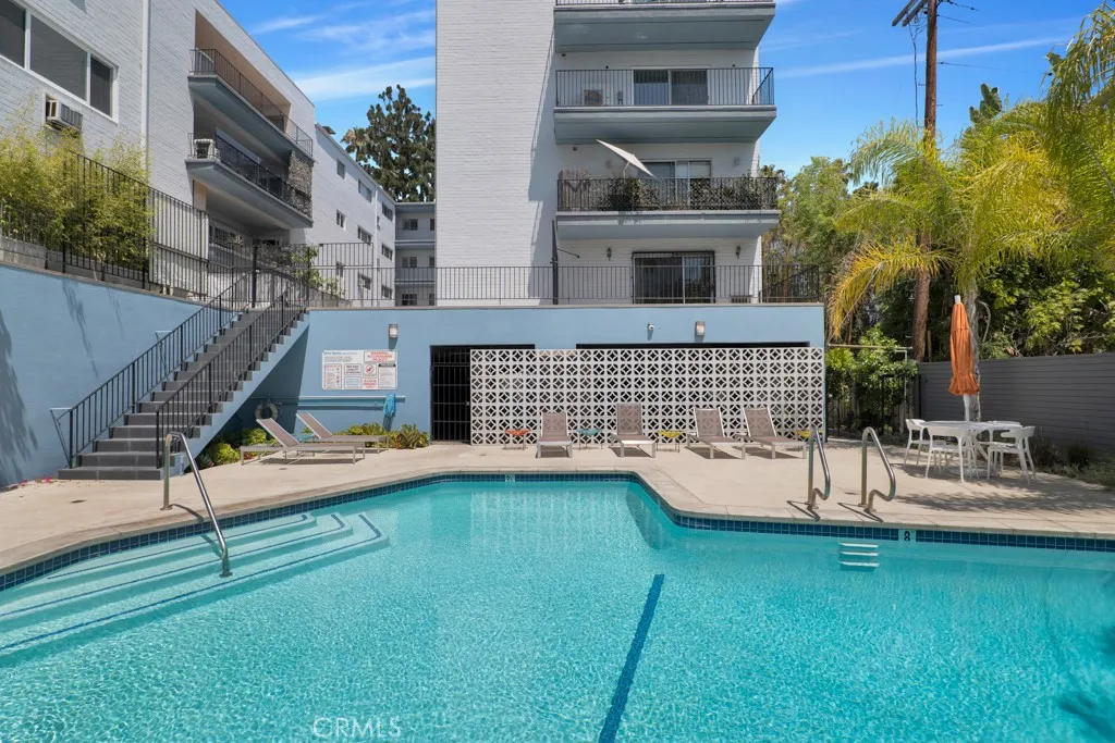 Patio above pool