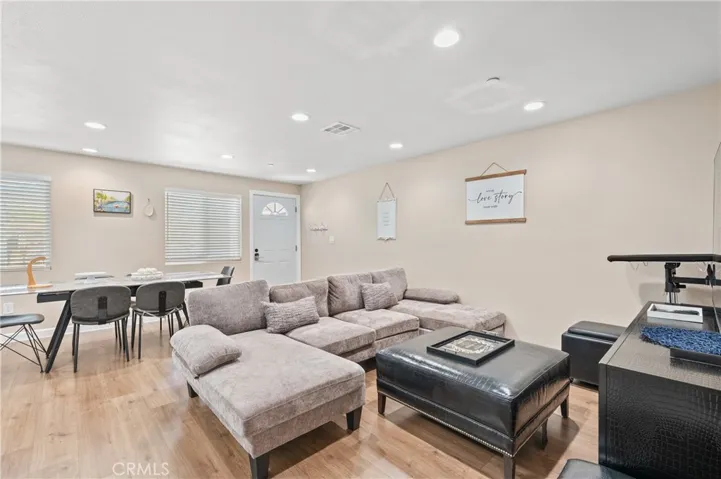 1957 Living & dining - open floor plan.