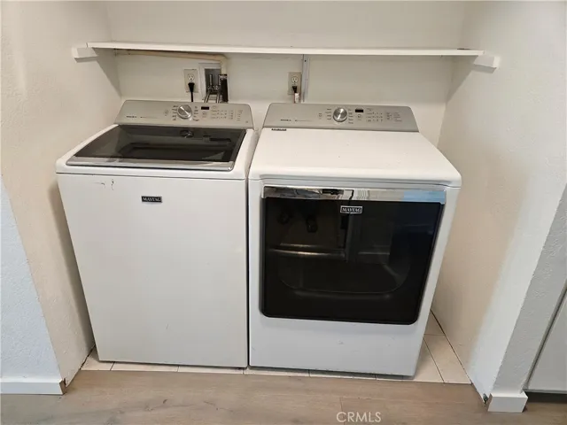 Inside Washer and Dryer