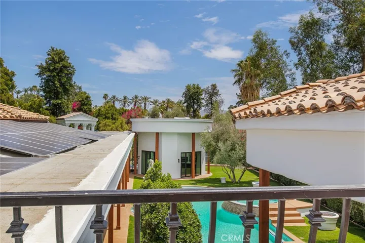 balcony view of the pool
