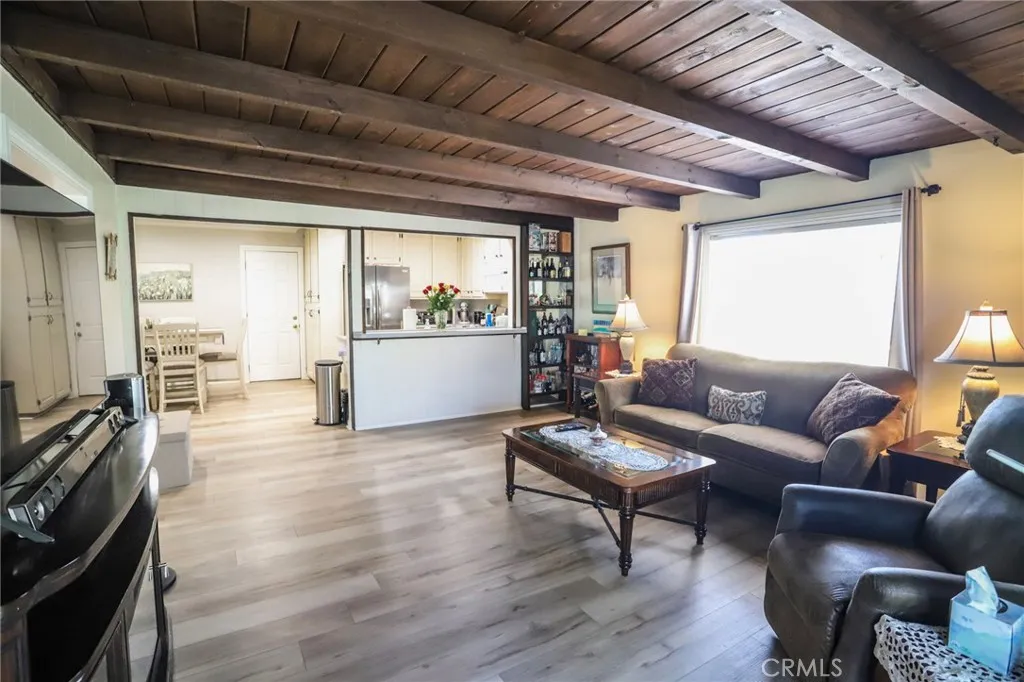 View of the Family Room overlooking the kitchen