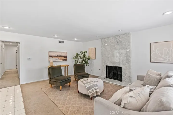 Living Room with Fireplace