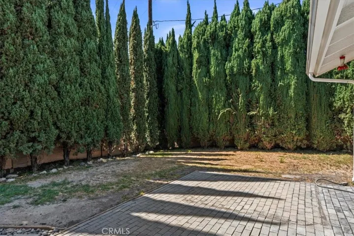 Backyard facing outward
