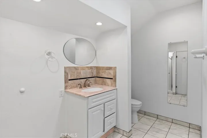 Jr. ADU Bathroom features Skylight