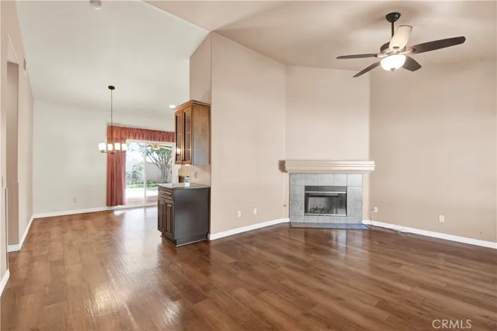 Looking into your Dining/Kitchen area.