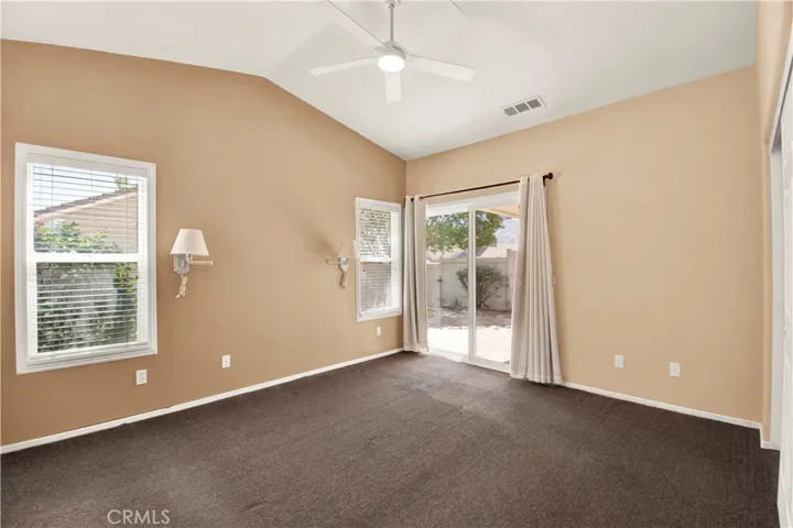 Primary Bedroom with Direct Access to the Backyard