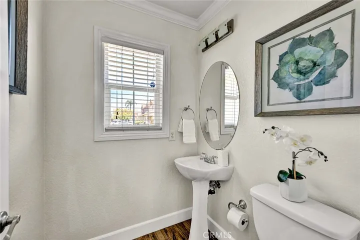 Downstairs powder room
