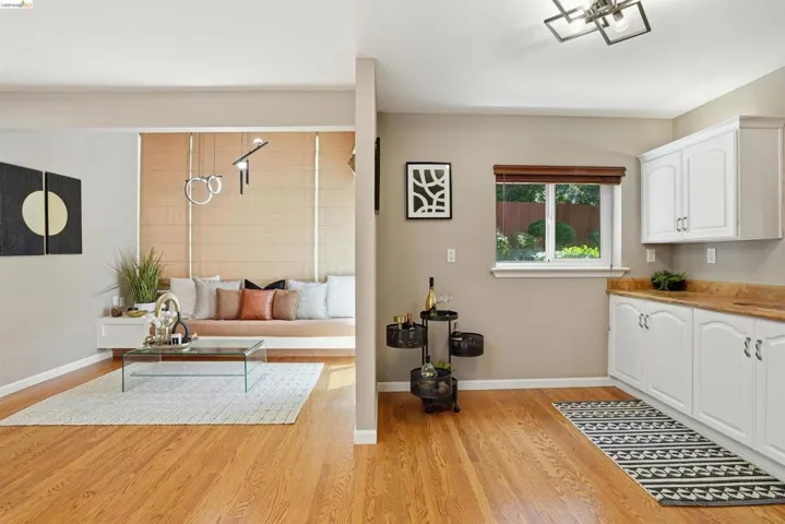 Hardwood flooring throughout