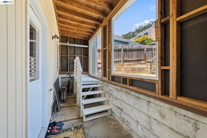 stair to backyard