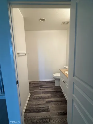 Upstairs half bath right at the front door
