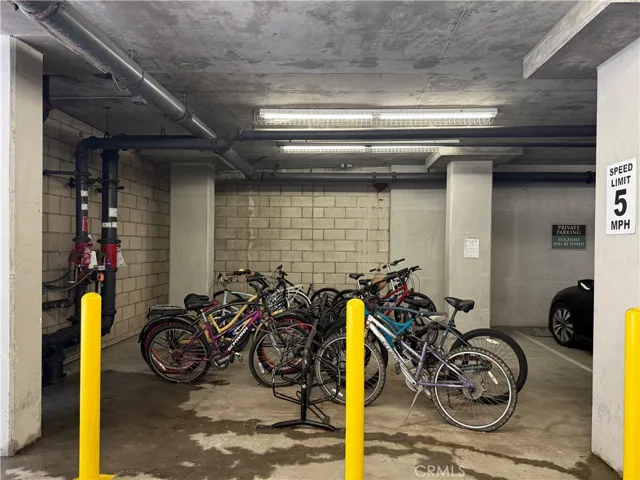 Bike storage areas in both garages