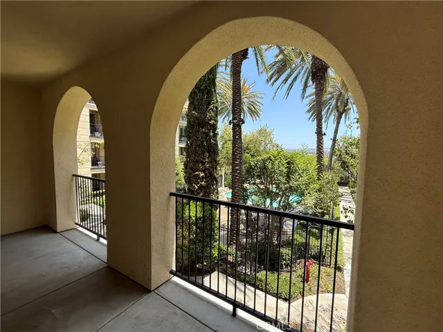 Upstairs patio view