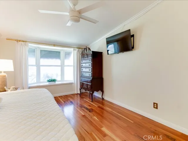 Main bedroom with included television