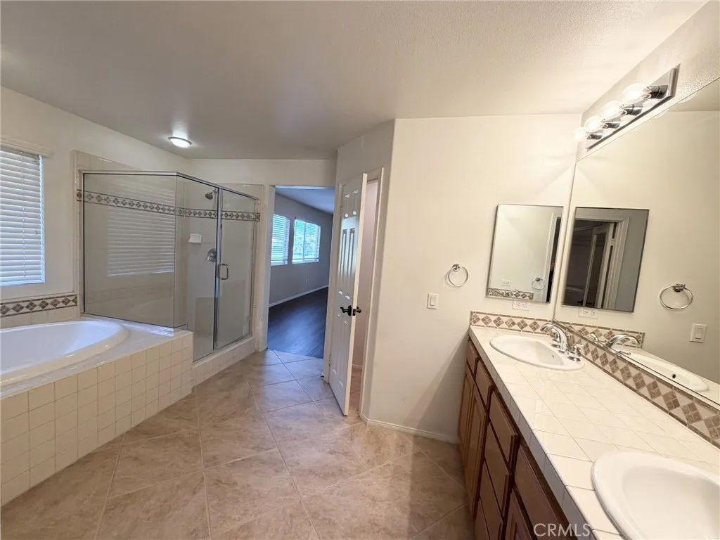 Primary Bath with Dual Vanities, Tub & Shower