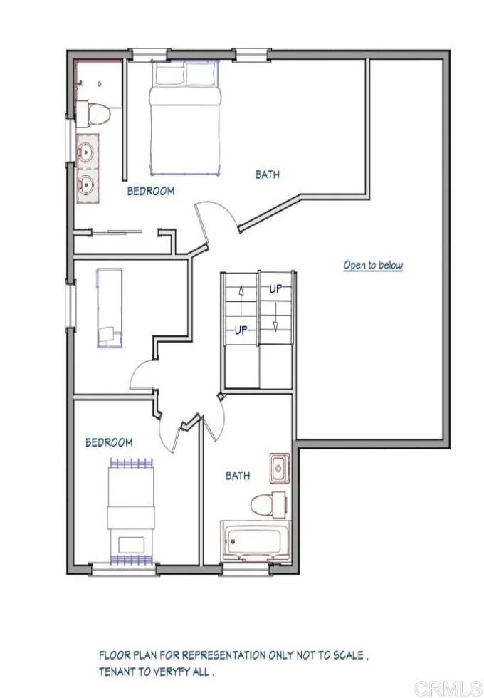 For representation only not to scale, tenant to verify all.