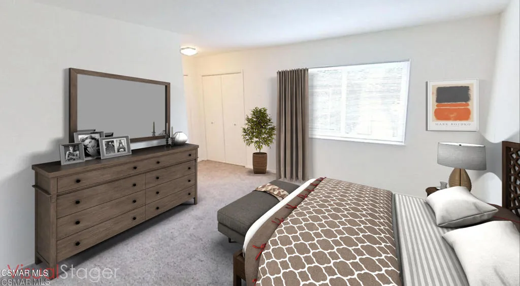 Virtually Staged Primary Bedroom
