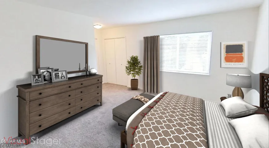 Virtually Staged Primary Bedroom