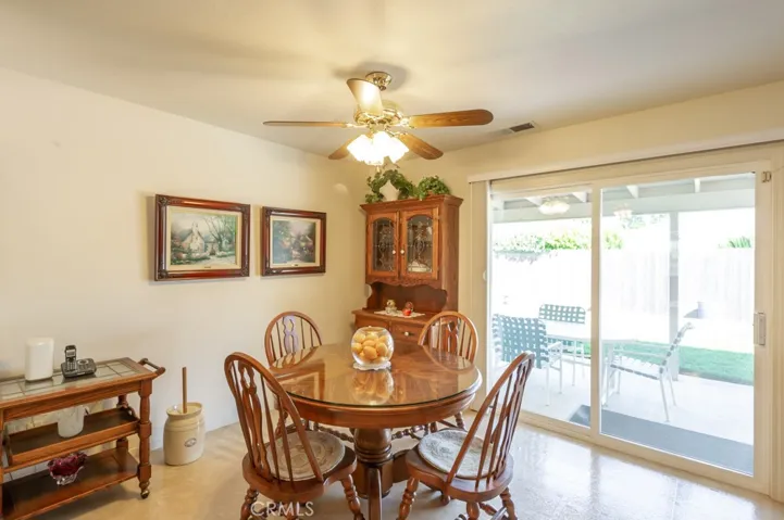 Dining Room w/ Slider to Backyard