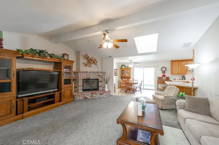 Living Room w/ Gas Fireplace
