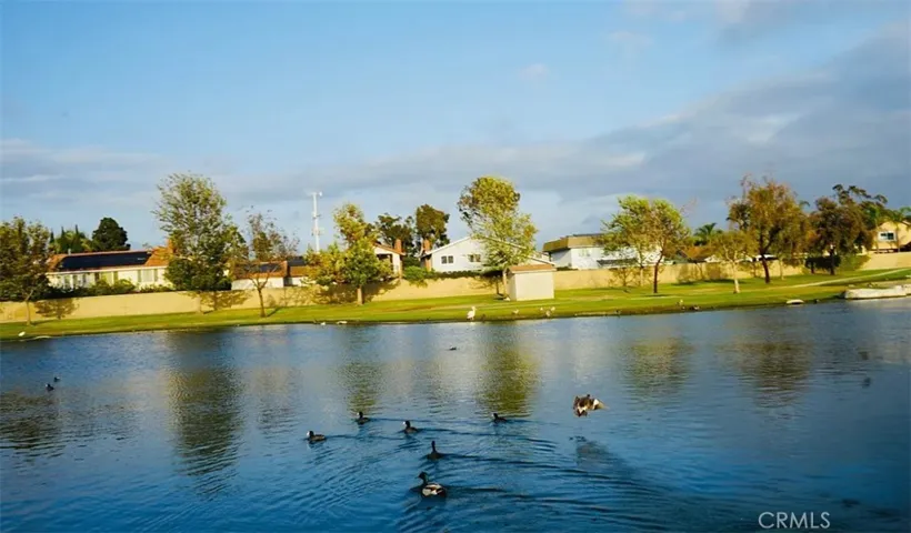 Located next to the lake