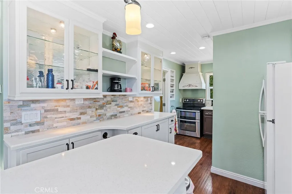 Upgraded Glass Door Cabinets 

