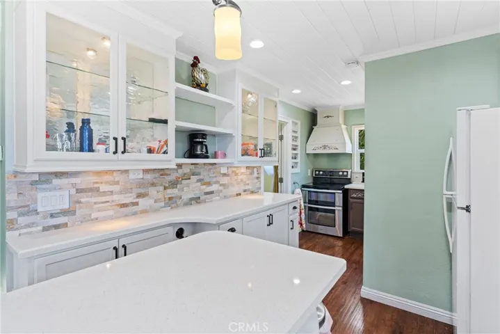 Upgraded Glass Door Cabinets 

