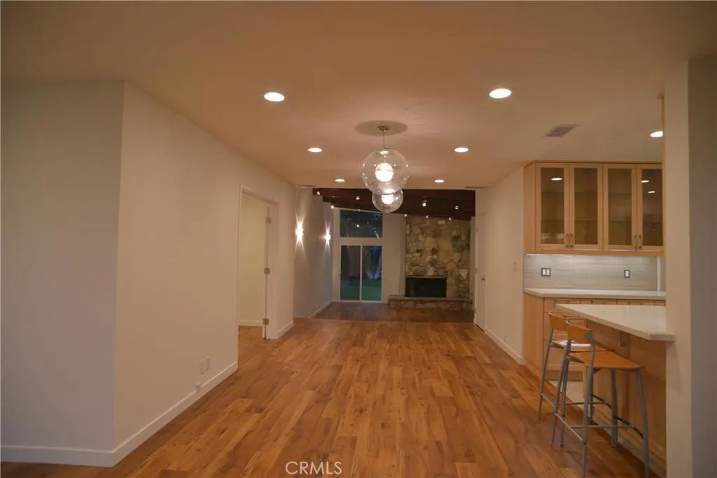 Dining/social area/kitchen entry