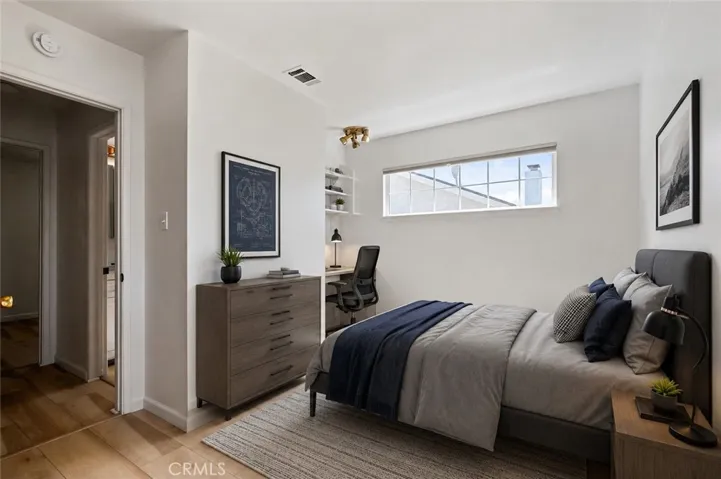 Virtually staged bedroom four