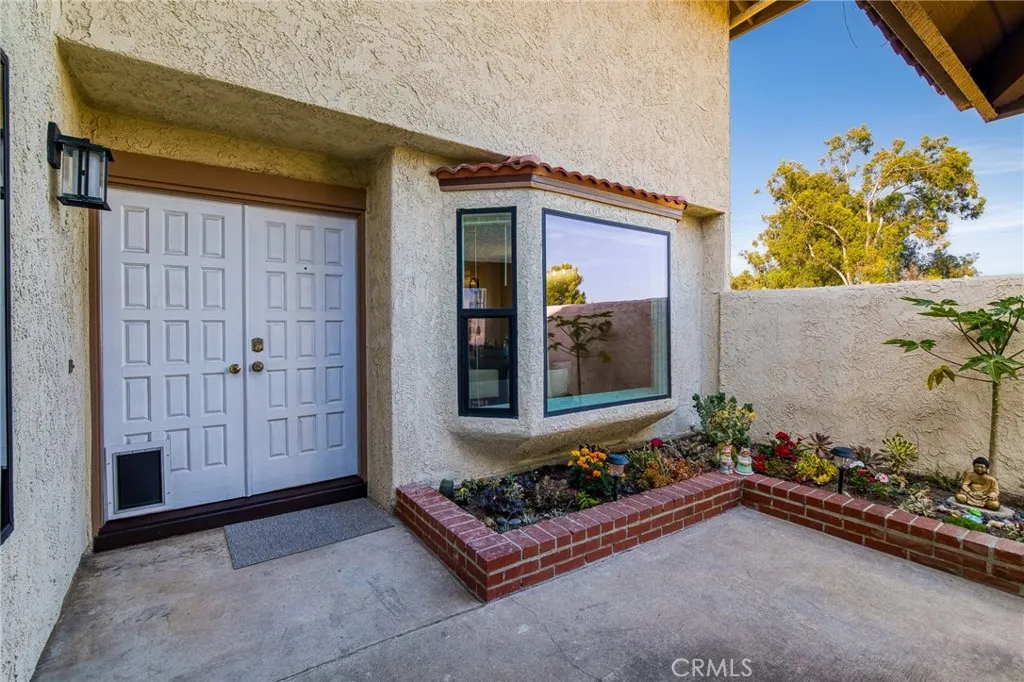 Double door entrance