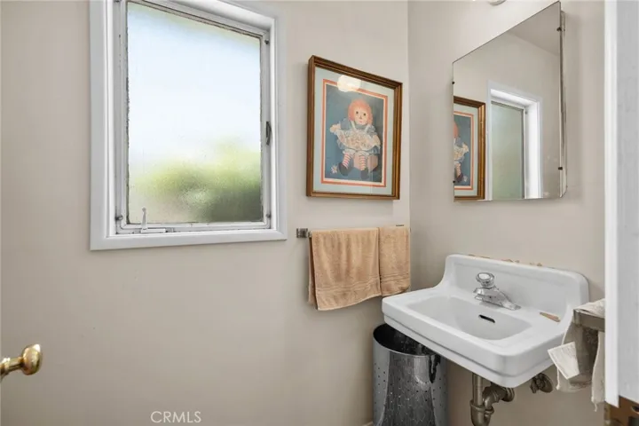 Half bath 
Sink and Toilet