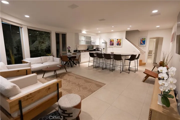 Kitchen and living area, ground floor.