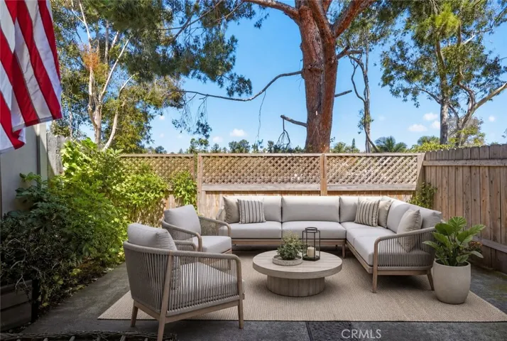 The large, private patio is ideal for sipping your morning coffee and soaking in the sunlight.