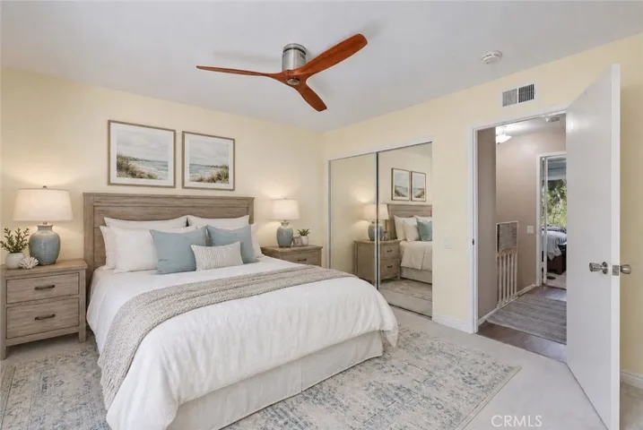 Secondary Bedroom with large closet, en-suite bath, and large closet.