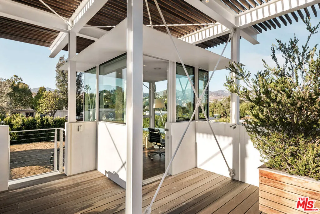 rooftop deck and office