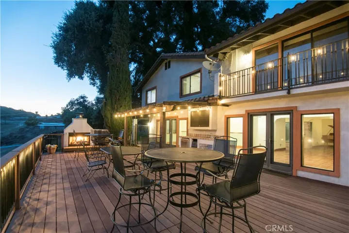 Fireside outdoor living area
