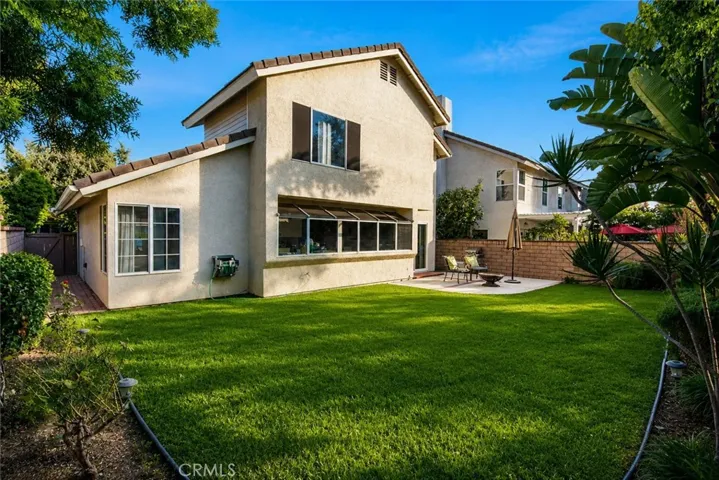 Large grassy backyard