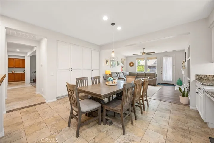 Dining, Family & Hallway areas with an abundance of Pantry, Cabinet & Countertop space