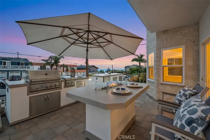 Unit A - Front Patio (Virtual Day to Dusk Sky)