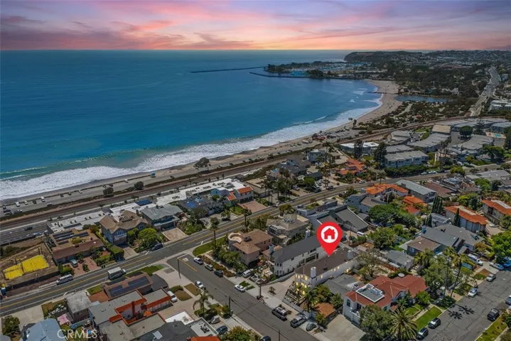 Aerial View of Home (Virtual Day to Dusk Sky)