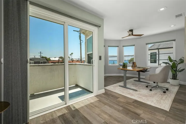 Unit A - Primary Bedroom (ocean-view retreat or office space)