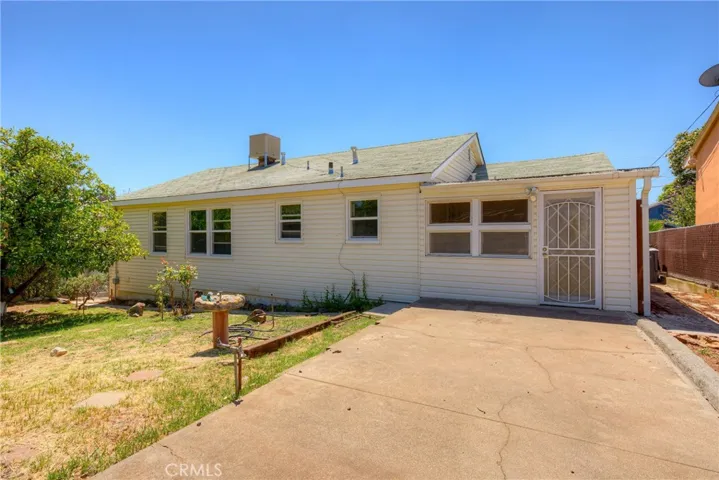 Back side of home