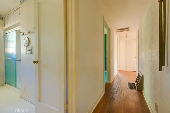 Walk in shower from hall