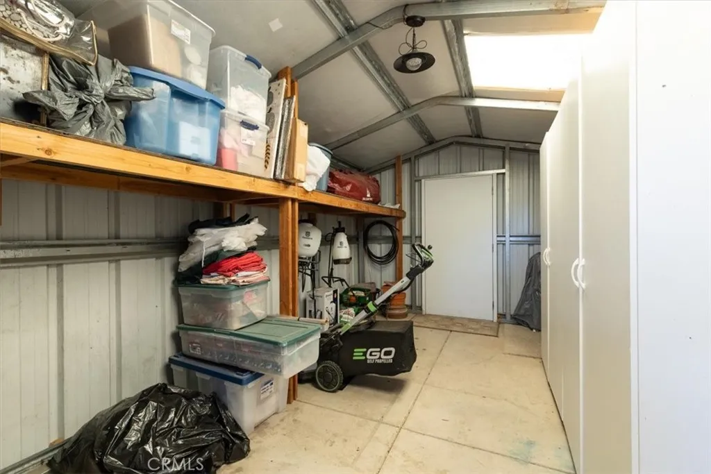 Pass through storage shed to keep property tidy!